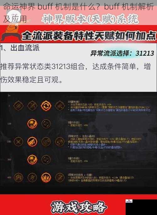 命运神界 buff 机制是什么？buff 机制解析及应用