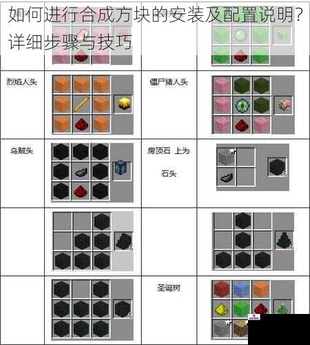 如何进行合成方块的安装及配置说明？详细步骤与技巧