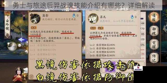 勇士与旅途后羿战魂技能介绍有哪些？详细解读