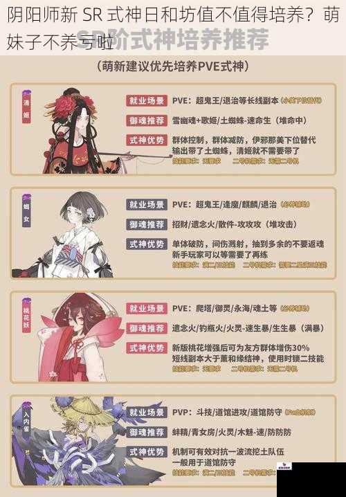 阴阳师新 SR 式神日和坊值不值得培养？萌妹子不养亏啦