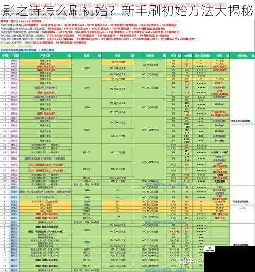 影之诗怎么刷初始？新手刷初始方法大揭秘