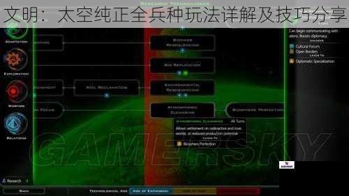 文明：太空纯正全兵种玩法详解及技巧分享