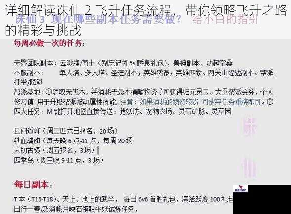 详细解读诛仙 2 飞升任务流程，带你领略飞升之路的精彩与挑战