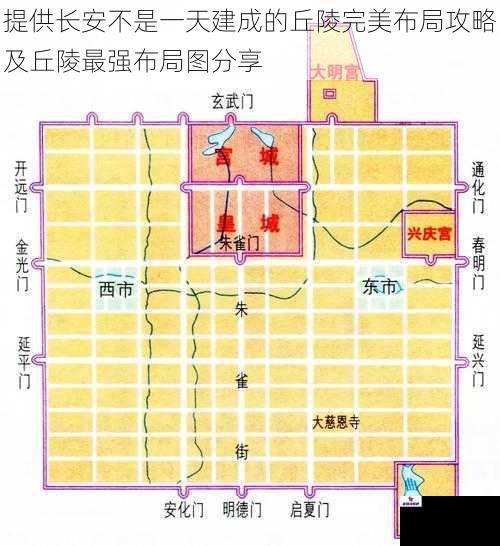 提供长安不是一天建成的丘陵完美布局攻略及丘陵最强布局图分享