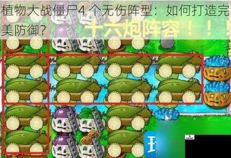 植物大战僵尸4 个无伤阵型：如何打造完美防御？