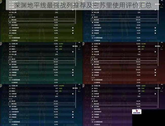 深渊地平线最强战列推荐及密苏里使用评价汇总