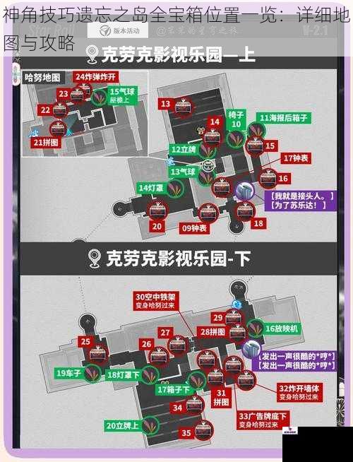 神角技巧遗忘之岛全宝箱位置一览：详细地图与攻略