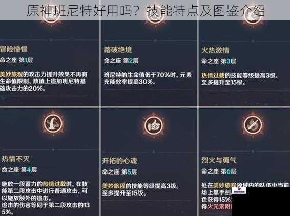 原神班尼特好用吗？技能特点及图鉴介绍