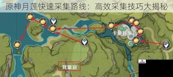 原神月莲快速采集路线：高效采集技巧大揭秘