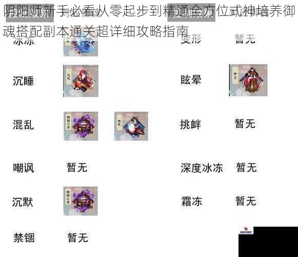 阴阳师新手必看从零起步到精通全方位式神培养御魂搭配副本通关超详细攻略指南